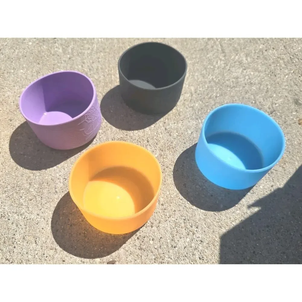 13108 Bullseye GLOW IN THE DARK Orange Silicone Boot Cover Tumbler Topper